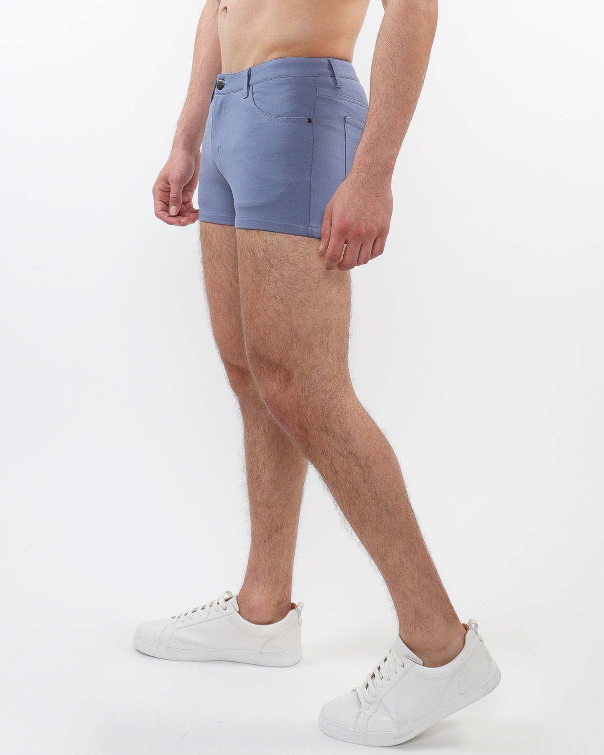 St33le Atlantic Blue 3" Solid Knit Short