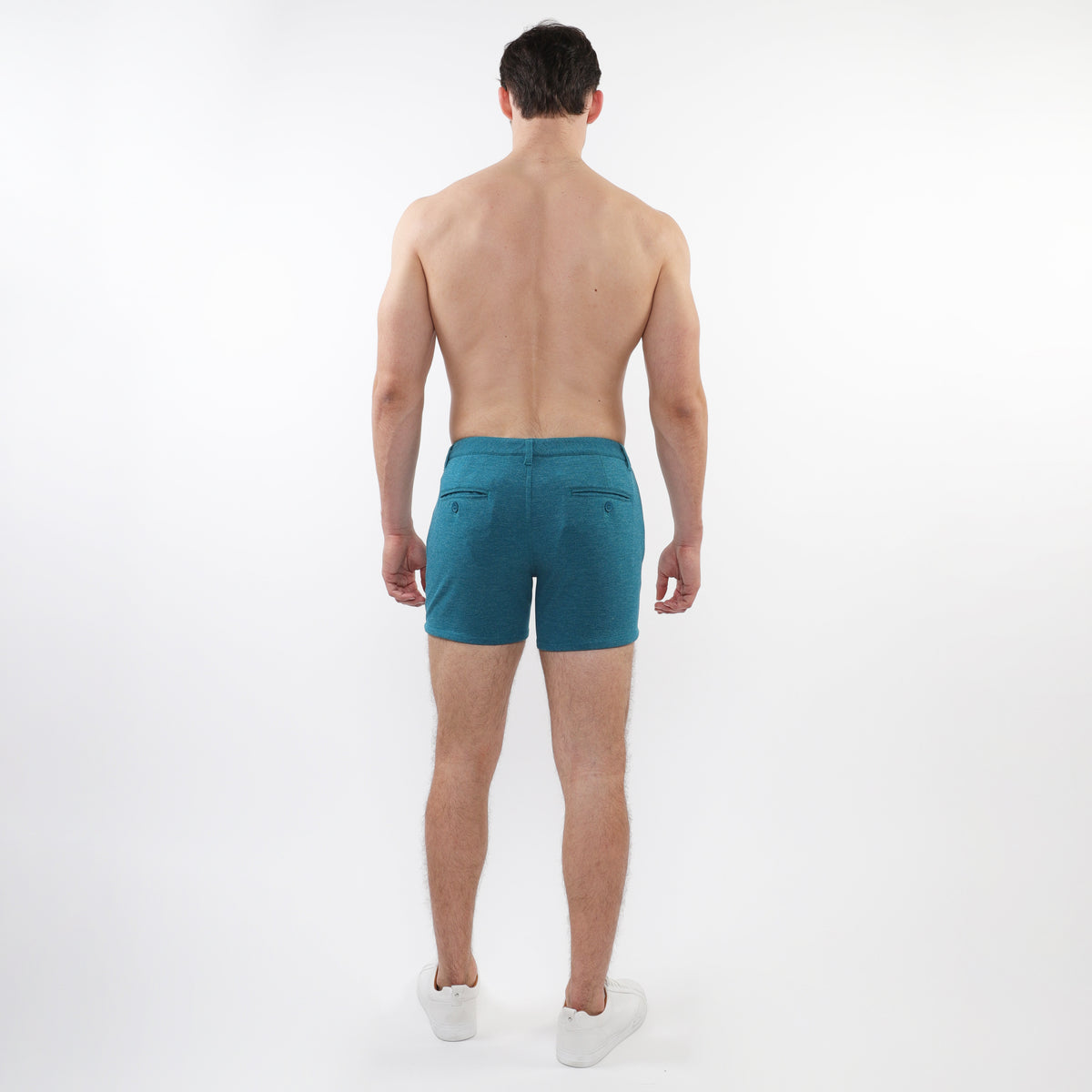 St33le Turquoise 5" Textured Knit Short