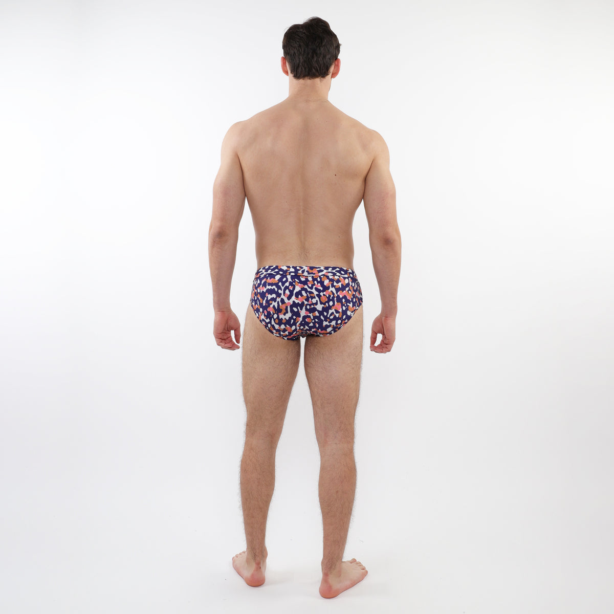 St33le Navy/Sand Camo Swim Brief