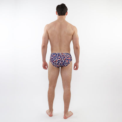 St33le Navy/Sand Camo Swim Brief