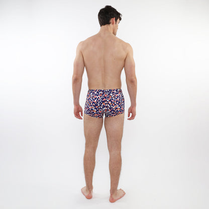 St33le Navy/Sand Camo Printed Swim Trunks