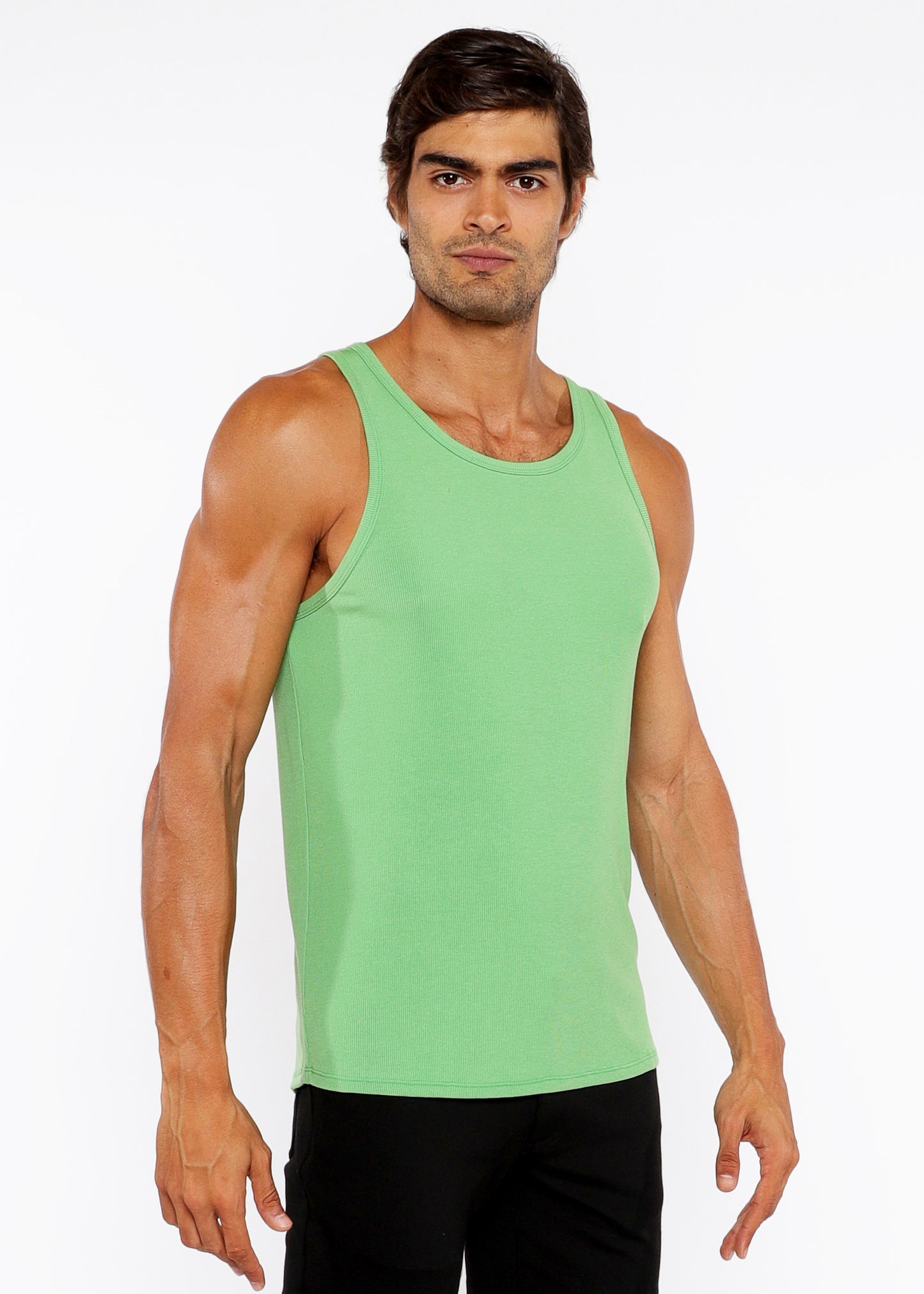 St33le Ribbed Stretch Modal Tanks