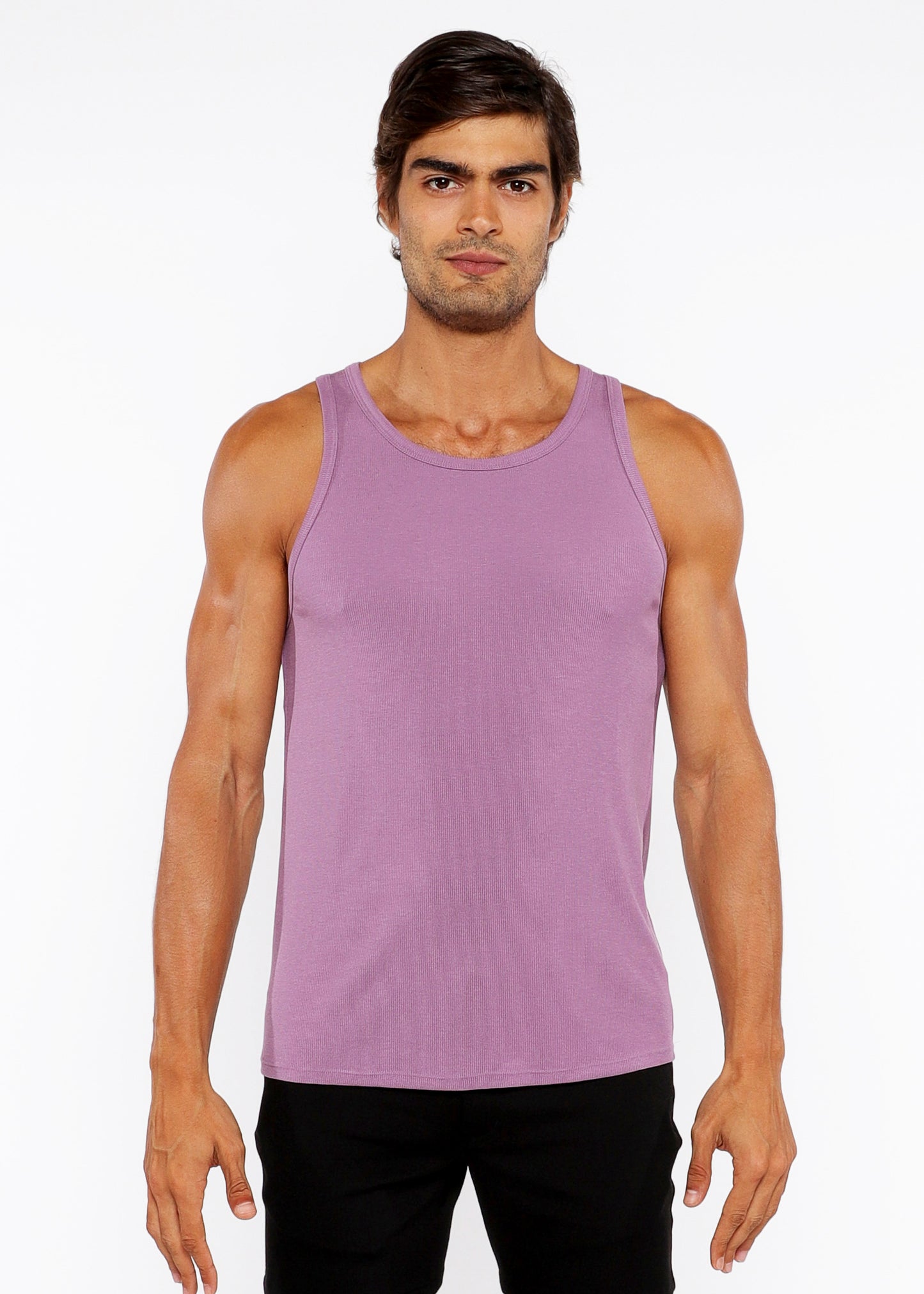 St33le Ribbed Stretch Modal Tanks