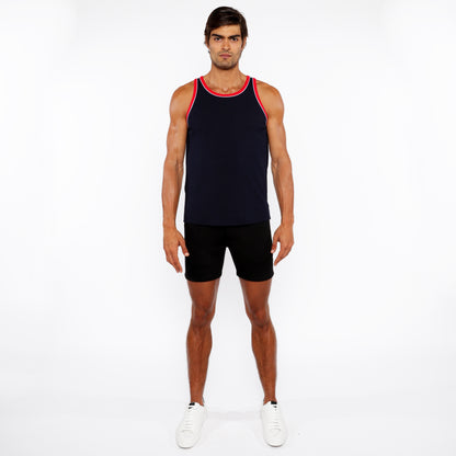 St33le Navy Rib Tank W/Pipping