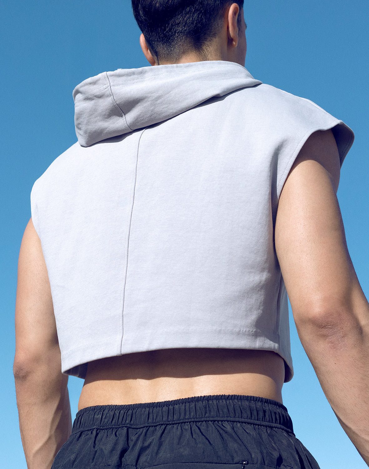 Supawear Grey Crop Hoodie