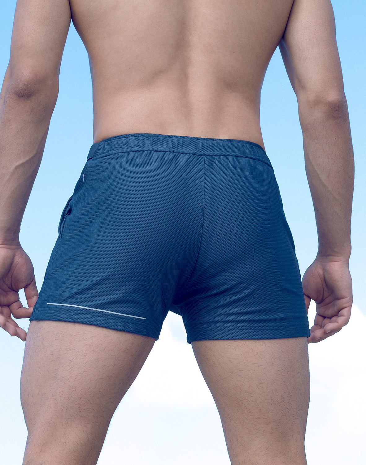Supawear Blue Mesh Short