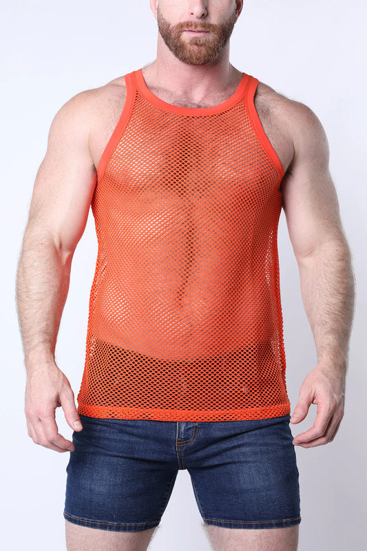 Timoteo Santorini Mesh  Tank Top
