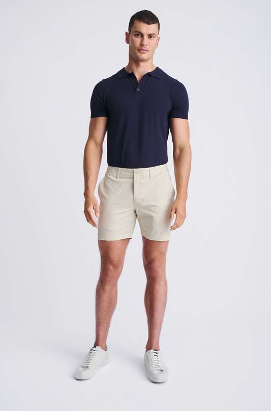 Postmarc Bone 6" Crinkle Stretch Chino Short