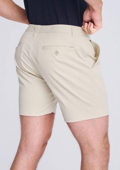 Postmarc Bone 6" Crinkle Stretch Chino Short