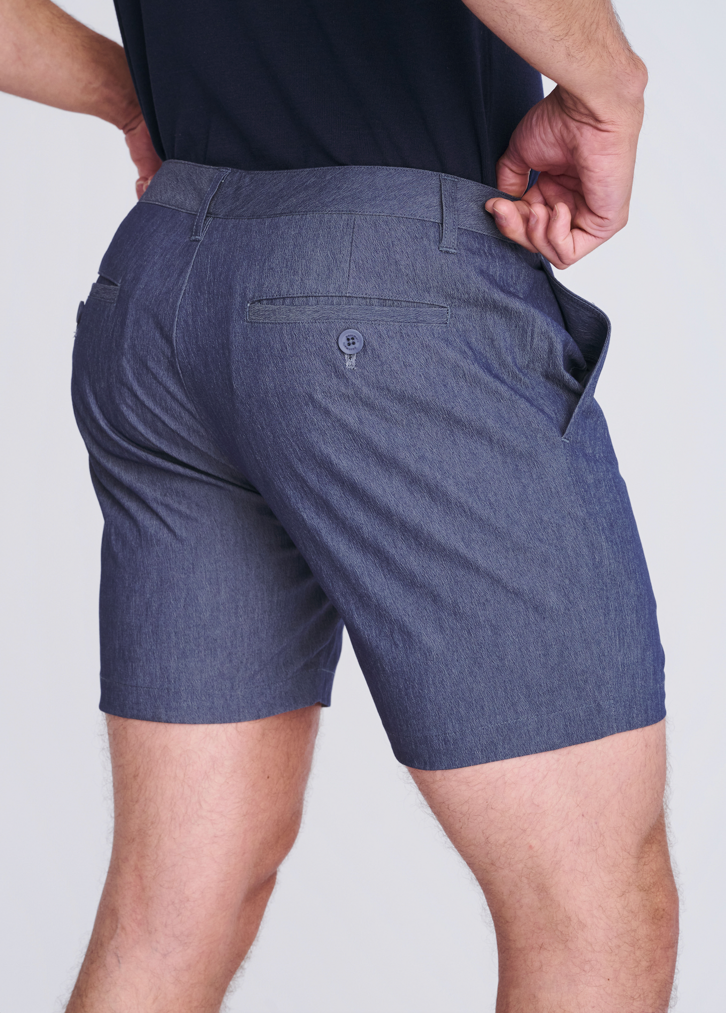 Postmarc Indigo 6" Crinkle Stretch Chino Short
