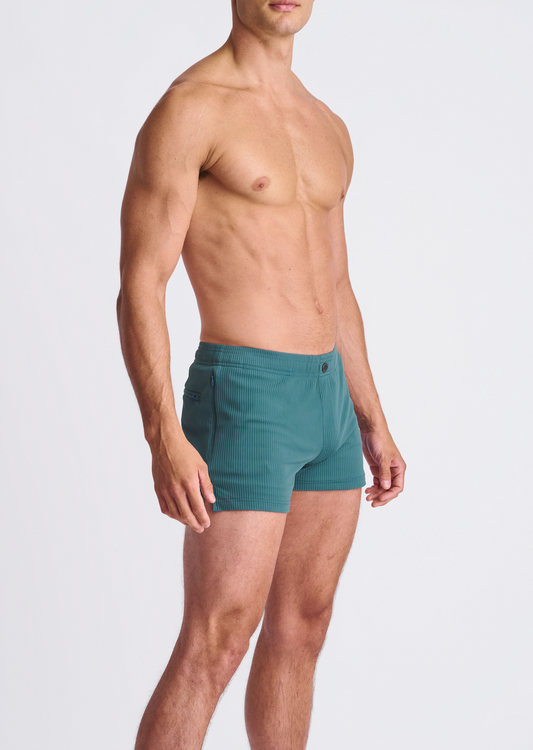 Postmarc Viridian Seersucker Swim Short