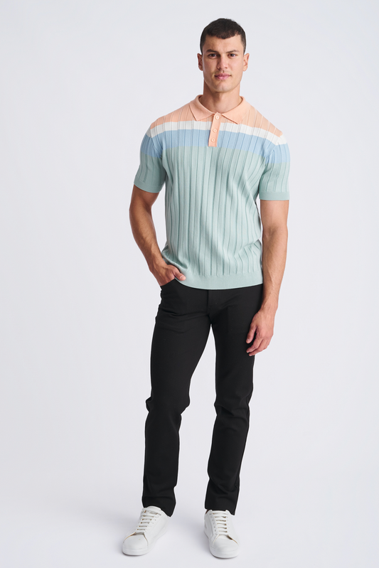 Postmarc Stalk Color Block Silk/Tencel SS Shirt