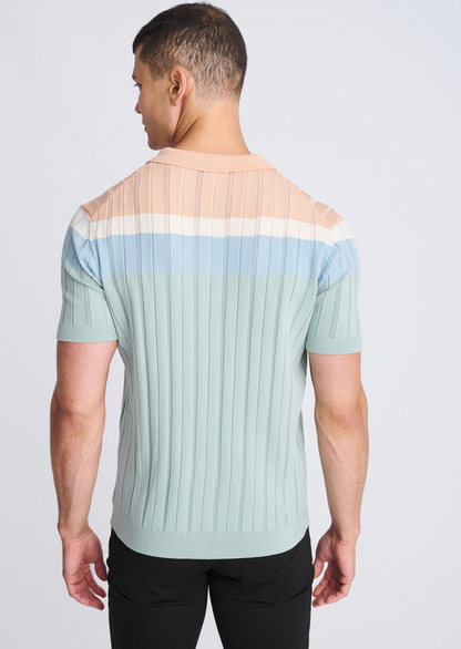 Postmarc Stalk Color Block Silk/Tencel SS Shirt