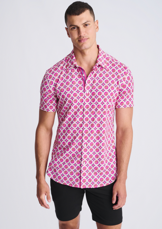 Postmarc Blush Circles Performance SS Shirt