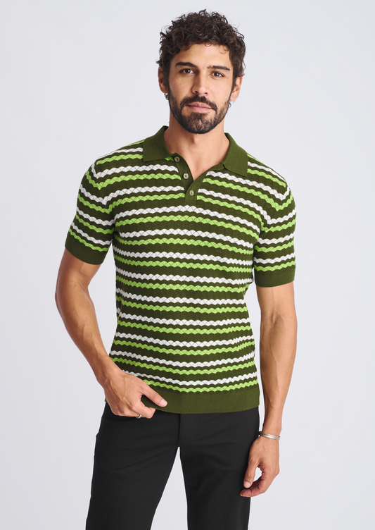 Postmarc Combat Wavy Textured Cotton SS Shirt