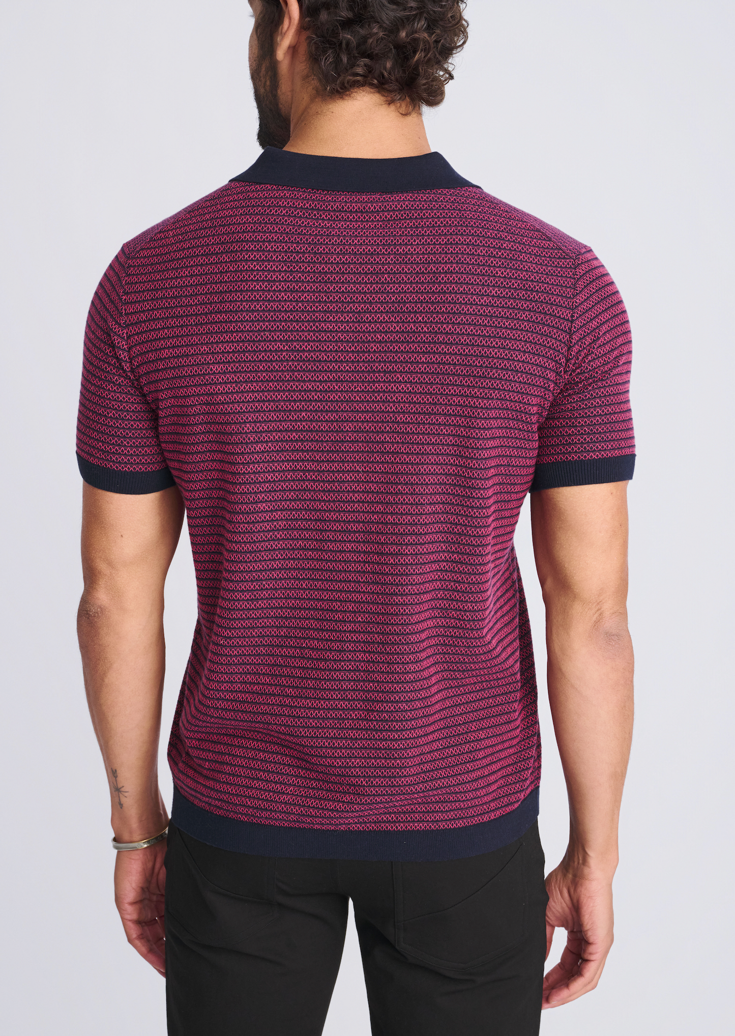 Postmarc Bubble Gum Two Tone Textured SS Shirt
