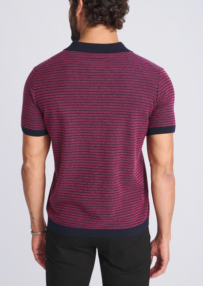 Postmarc Bubble Gum Two Tone Textured SS Shirt