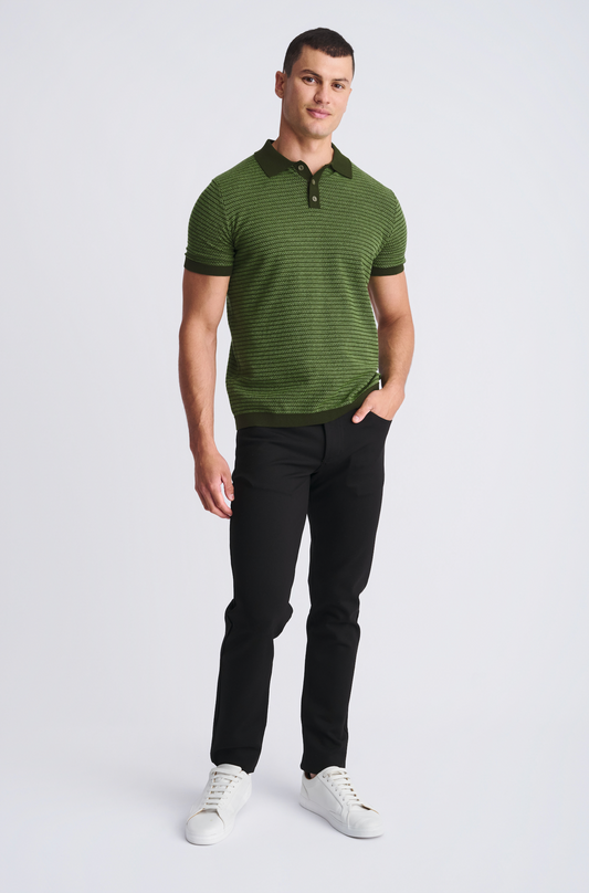 Postmarc Pear Two Tone Textured SS Shirt