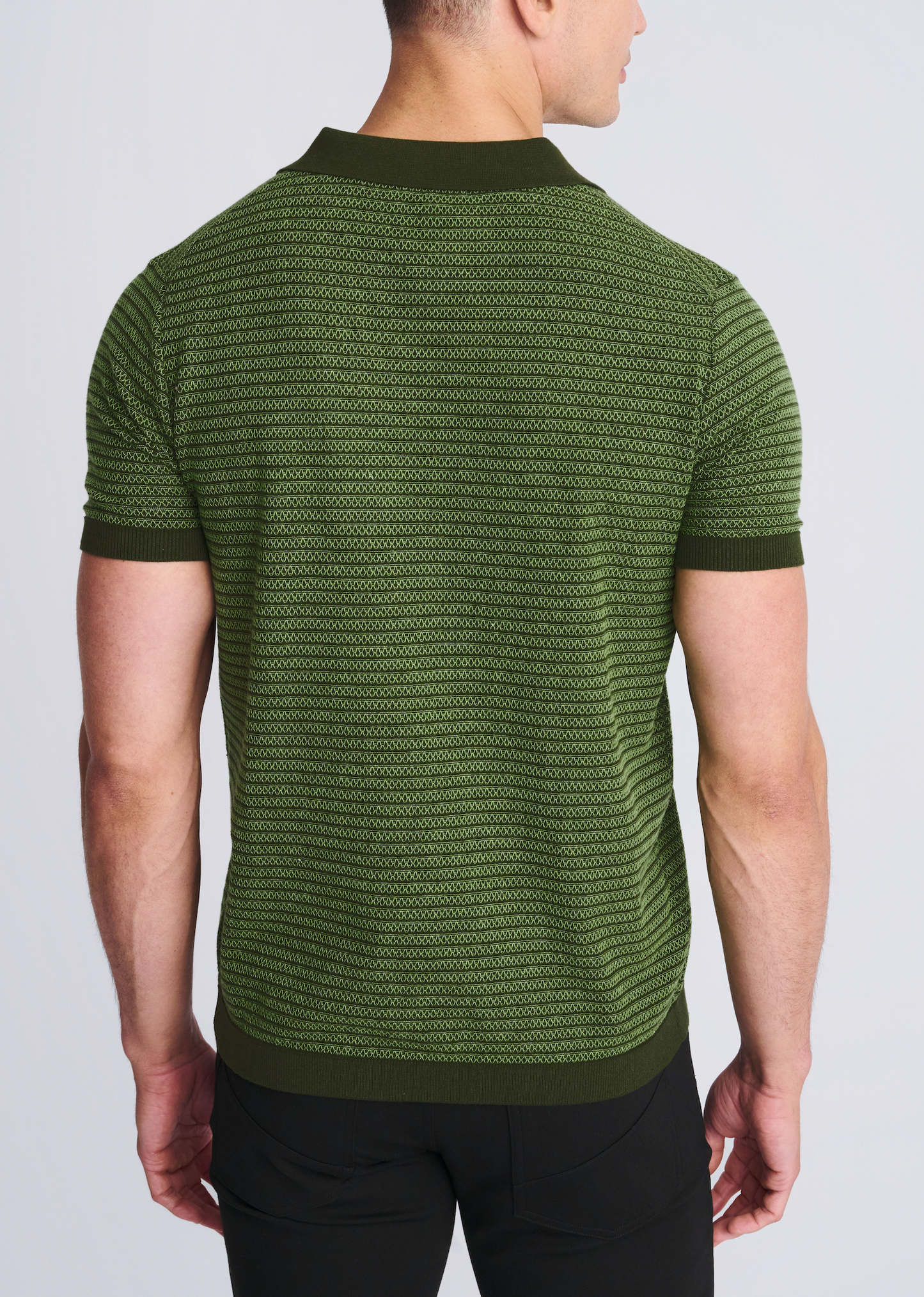 Postmarc Pear Two Tone Textured SS Shirt