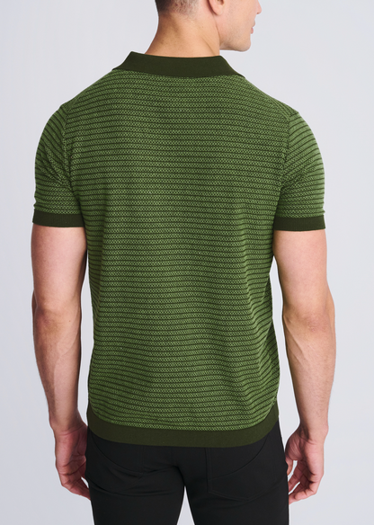 Postmarc Pear Two Tone Textured SS Shirt