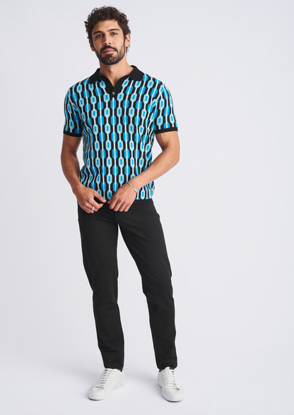 Postmarc Ocean Retro Chain Jacquard SS Shirt