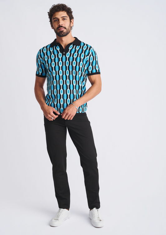 Postmarc Ocean Retro Chain Jacquard SS Shirt