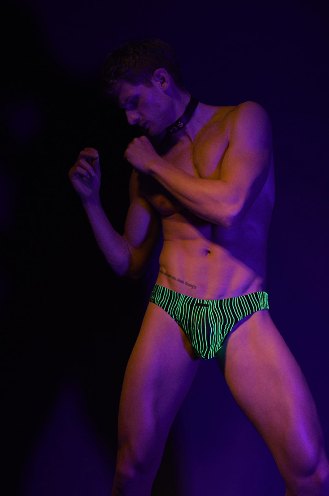 Manstore Lime/Black Hip String