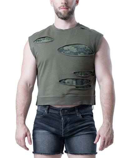 Nasty Pig Shred Sleeveless Crop Top