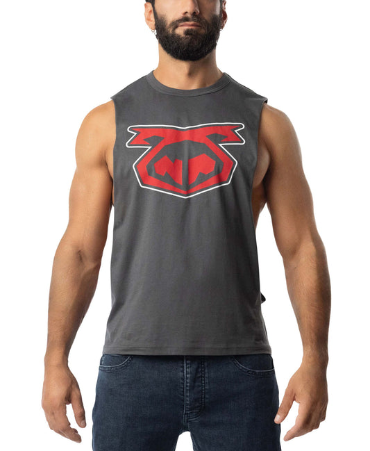 Nasty Pig Charcoal/Red Shredder Tank