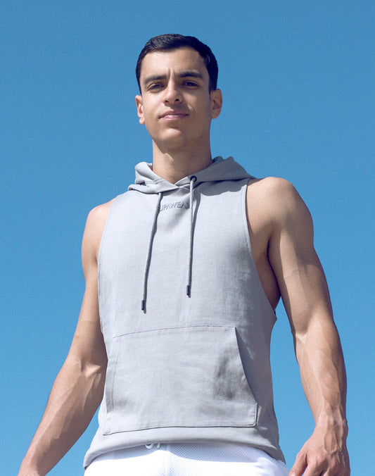 Supawear Sleeveless Grey Hoodie