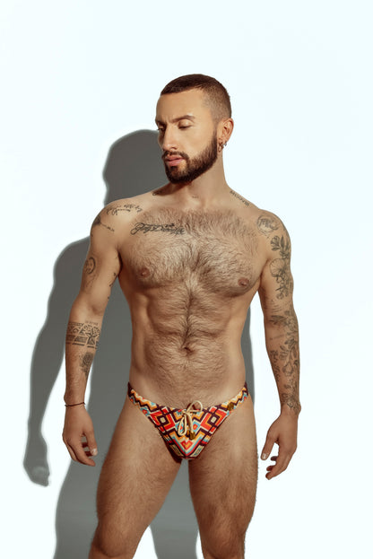 Poxeidon Sand Mosaic Swim Thong