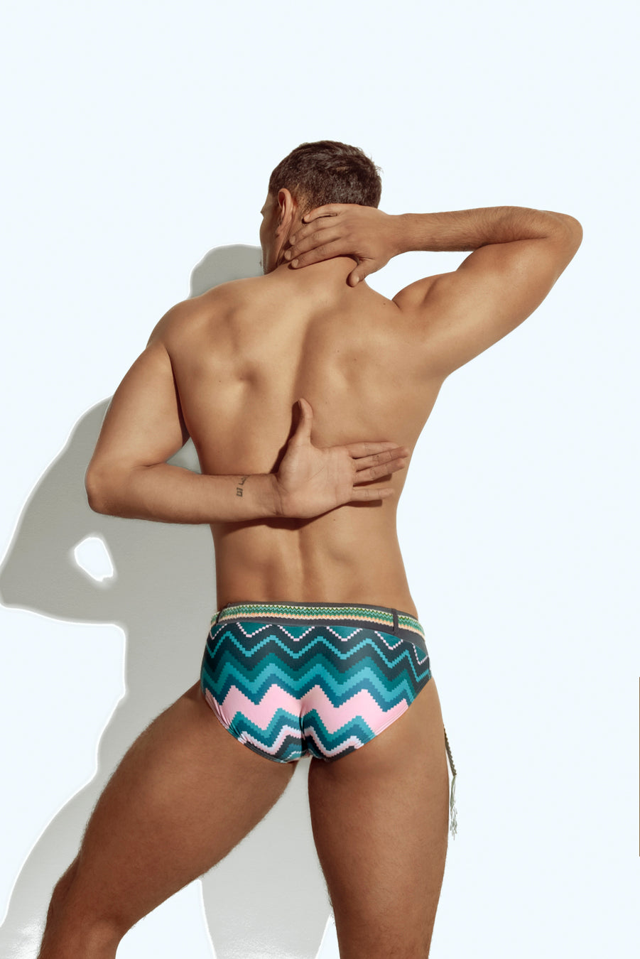 Poxeidon Emerald Waves Belt Swim Brief