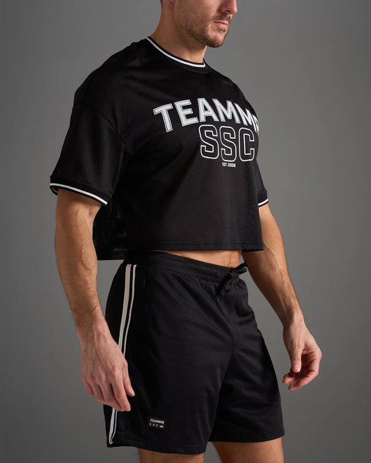 TEAMM8 Fraternity Drop Sleeve Crop Tee