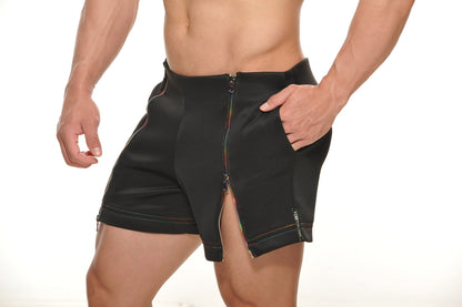Stud Tyler Zipper Shorts