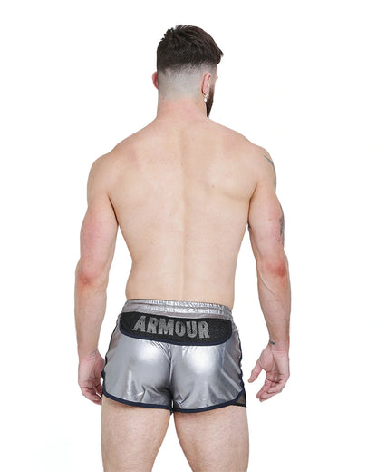 Black Unicorn US Armour Silver Bandit Shorts