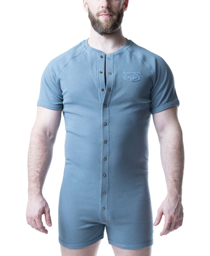 Nasty Pig Mirage Blue Cutoff Union Suit