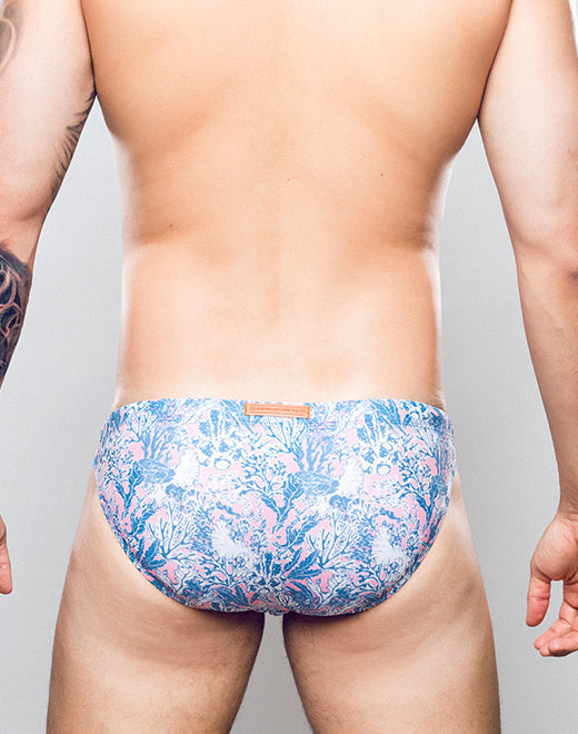 2eros V20 Coral Teal Swim Brief