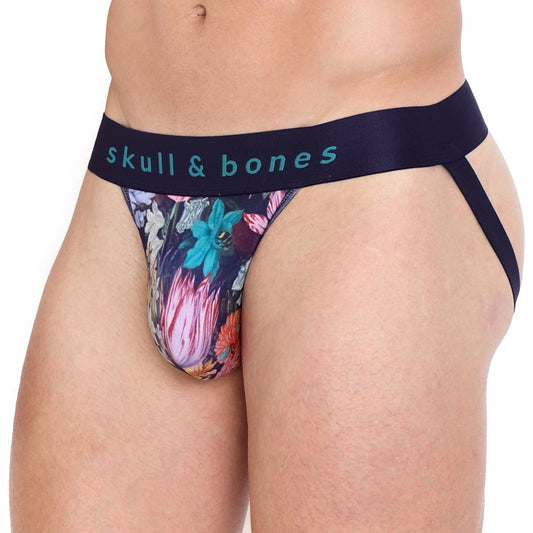 Skull & Bones Floral Jock
