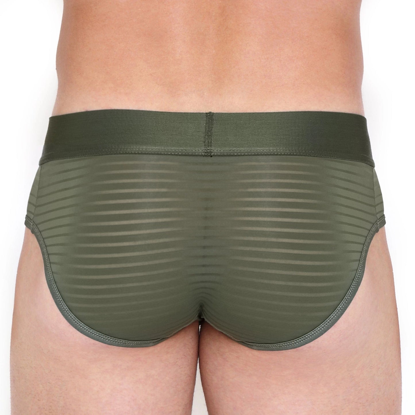 Skull & Bones Stripe Sheer Briefs