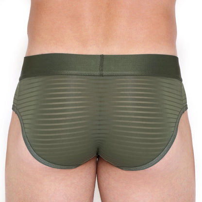 Skull & Bones Stripe Sheer Briefs