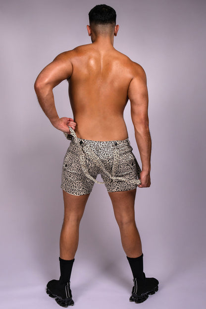 Tiger Horse Leo Leopard Soft Wash Shorts