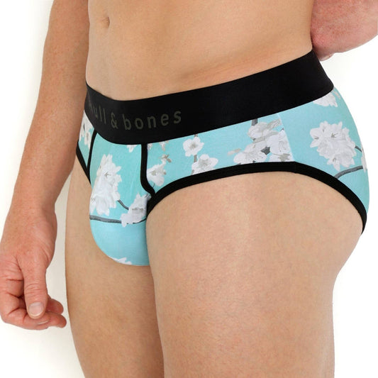 Skull & Bones Cherry Blossom Sky Brief