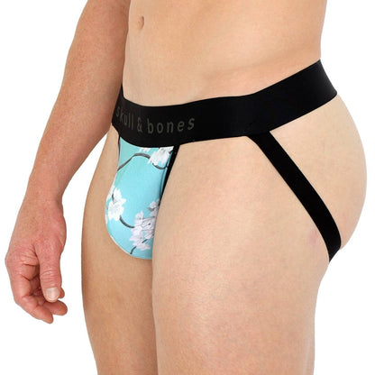 Skull & Bones Cherry Blossom Sky Jockstrap