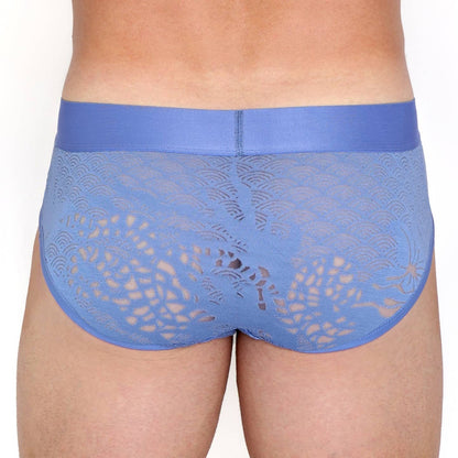Skull & Bones Dragon Burnout Periwinkle Brief