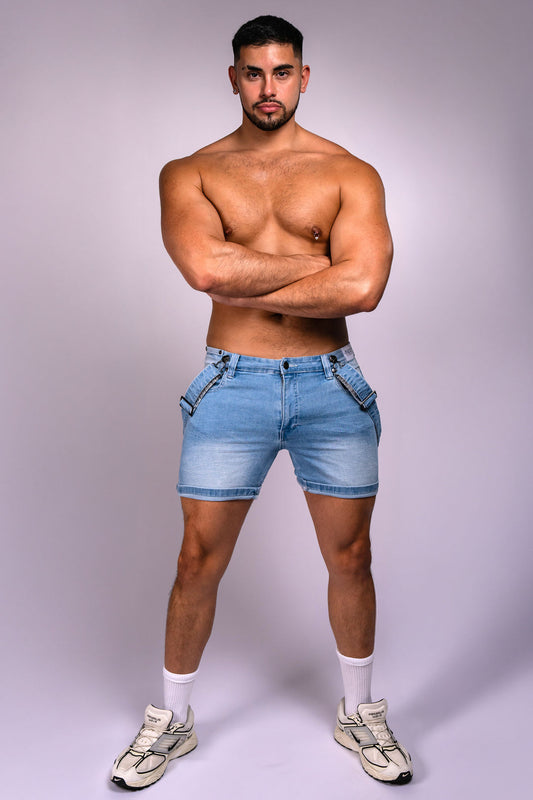 Tiger Horse Homar Ice Blue Denim Short