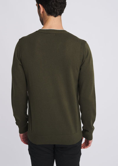 Postmarc Moss V-Neck Wool Sweater