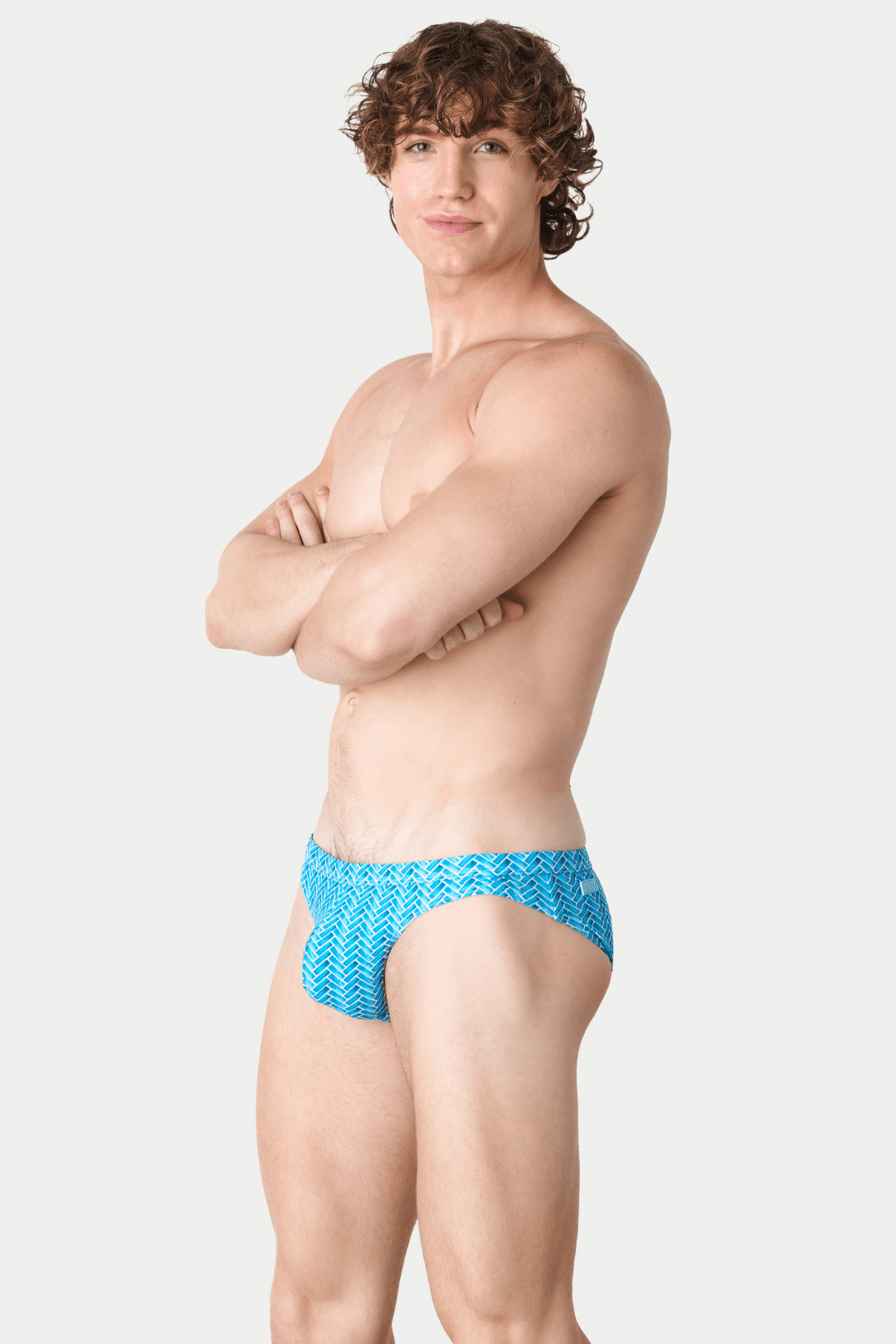 Awry Icon Herringbone Swim Brief
