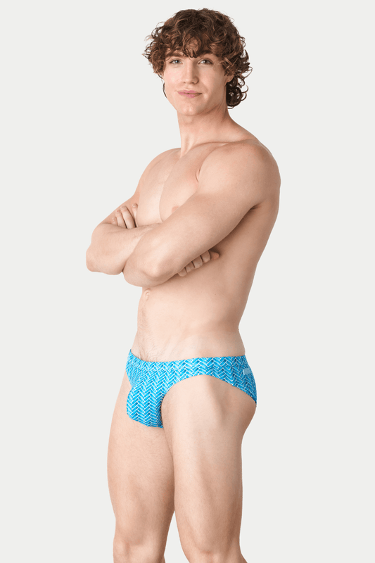Awry Icon Herringbone Swim Brief