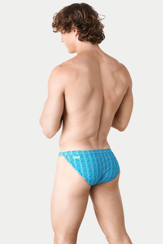 Awry Icon Herringbone Tanga  Swim Brief