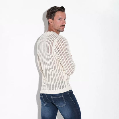 Code22 Knitted Stripe Henley